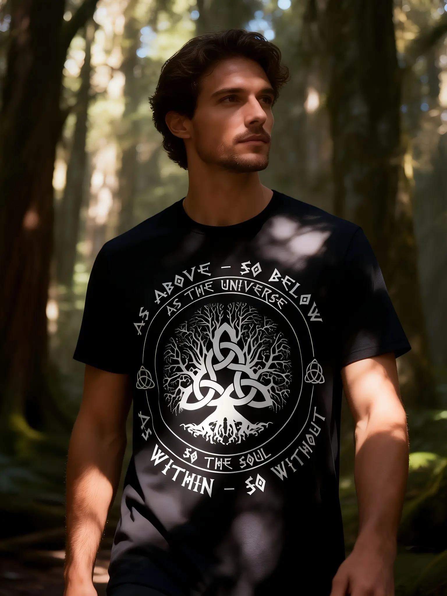 Celtic Tree of Life Spiritual for Yoga T-Shirt - Featuring an 