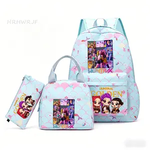 KPop Demon Hunters Backpack Capacity Rumi Mira Zoey School Bags Travel Bags Laptop Rucksack New Mochila For Students Bags Gift