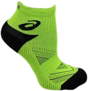 ASICS Mens Lite-Tech Quarter Socks Athletic Athletic - Yellow