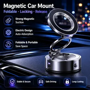 【QONBINK】Magsafe Car Mount, Magnetic Phone Holders for Your Car, Vacuum Phone Mount for Car Accessories for Women Men Interior Jeep BMW, SuctionPro Gifts Kits, for iPhone 17 Pro Max 16 15 14 13,#Fathersdaygift