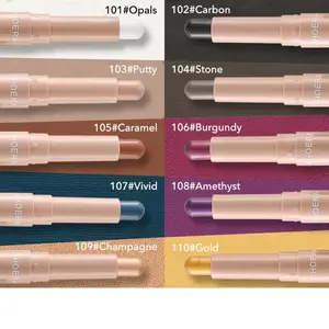 Lipstick Eyeshadow Stick Makeup - 101# Opals to 110# Gold - General Skin Type - 3 Year Shelf Life - Cosmetic