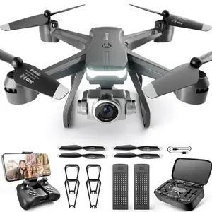 V14 Professional Compact Drone - 6K Dual Camera, WiFi FPV, Portable RC Quadcopter with 2 Batteries for HD Footage