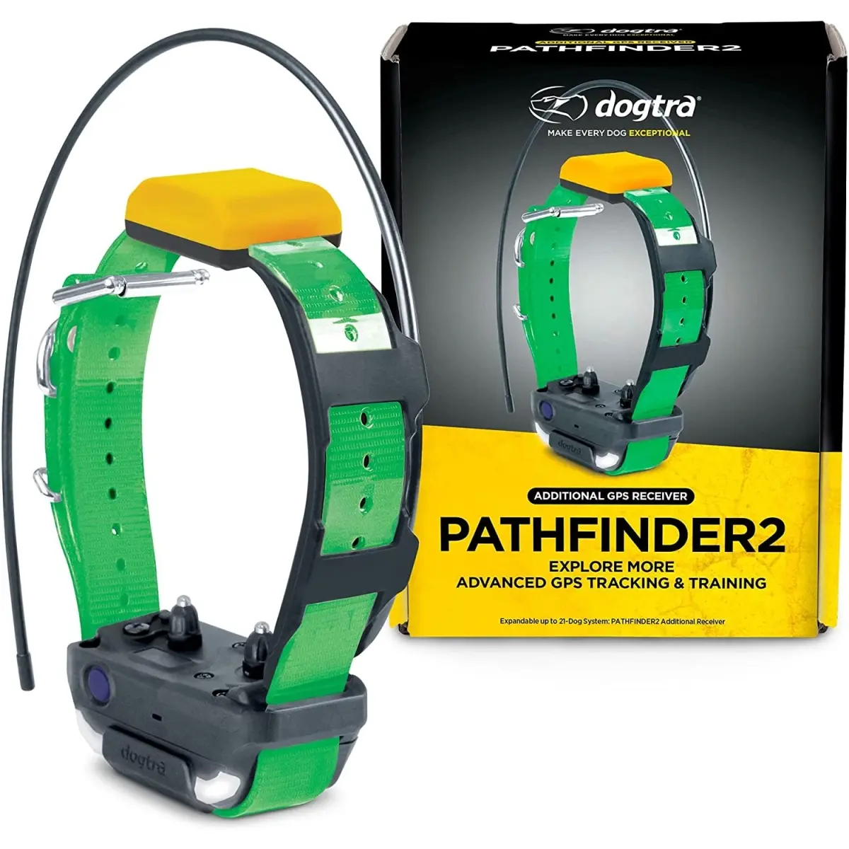 Dogtra PF2 RX GREEN Pathfinder 2 GPS Dog Tracker & Training Collar, Green