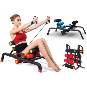 Foldable  Extension Machine  Gym Sit Up Machine for Glute & Ab Workouts Squat Machine for  Gym  Exercise for Lower   with Resistance Bands