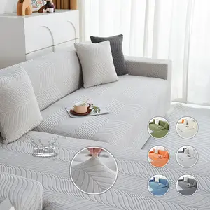 1 Piece Waterproof Jacquard Velvet Sofa Cover - Suitable for All Seasons, Integrated Wrap Design, Dustproof and Non-Slip Sofa Protector, Suitable for Living Room, Bedroom, and Various Sofas