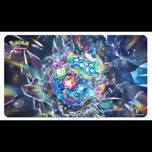 Pokemon Stellar Crown Playmat - Official TCG Gaming Mat with Vibrant Crystal Design for Trading Card Game