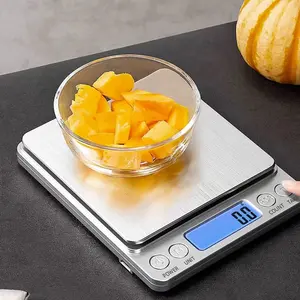 kitchen gadgets Christmas family must-have Food Scale, Portable Kitchen Scale, Stainless SteelKitchen Weighing Scale for indoor & Outdoor,Bakeware, Digital Weighing Machine, Home ModernMeasuring Tool, Food Gadgets, Home Decor, DigitalKitchen Scale