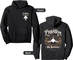 F-4 Phantom II Military Fighter Jet Aircraft Design Pullover Hoodie