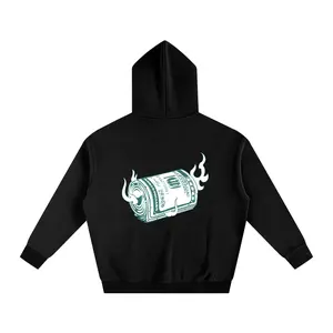 Money on fire-  Fleeced Hoodie