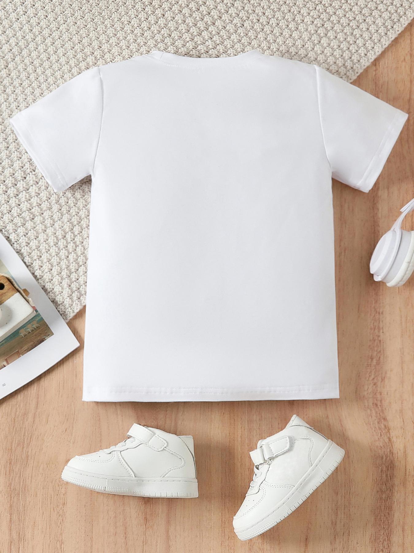 1Girls' T-shirt with Funny Cartoon of Kapi Riding a Turtle |   Casual Knit Top, Crew Neck, Regular Fit, Medium Stretch Fabric, Perfect Gift for Little Ones, All-Season Wear