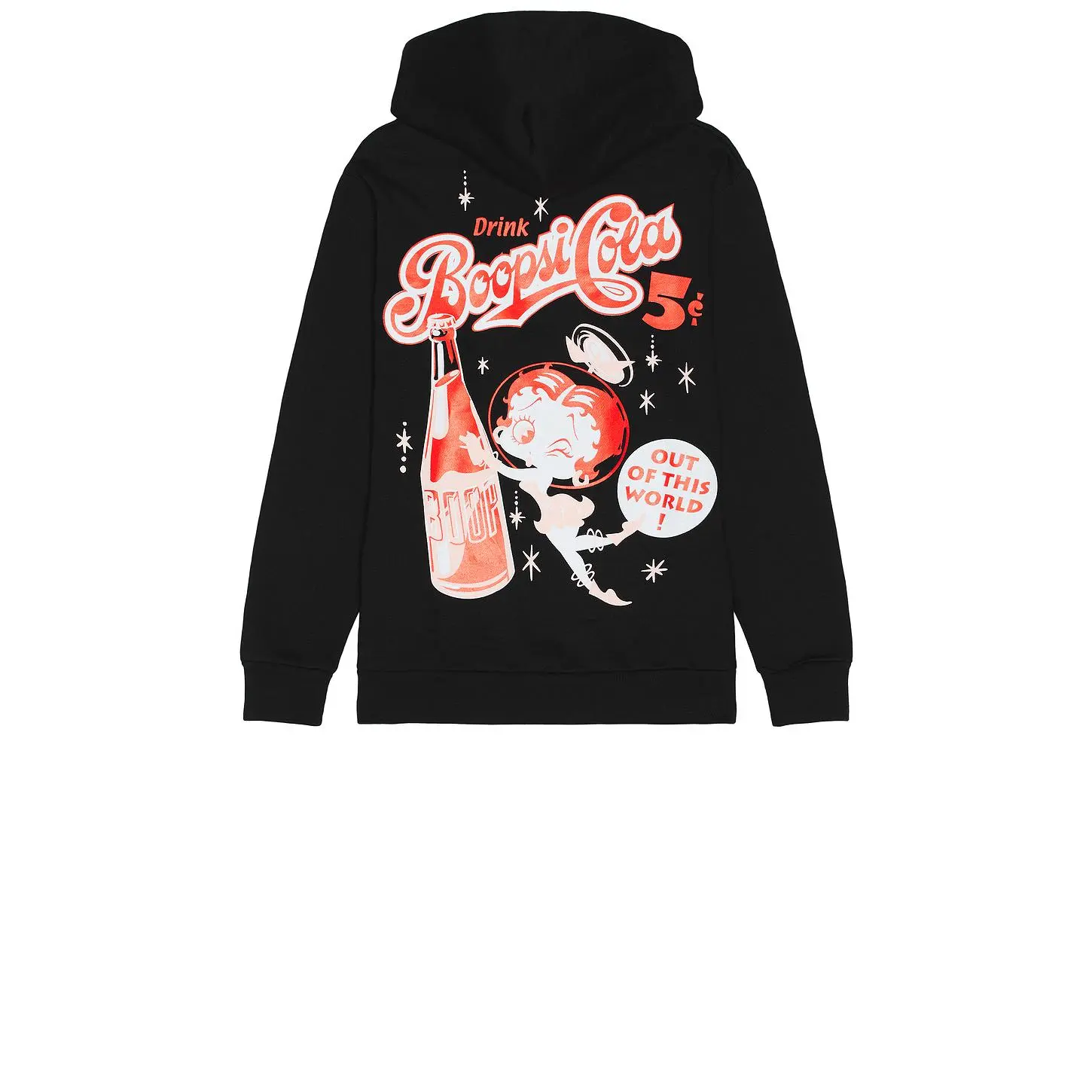 Philcos Betty Boop Soda Hoodie in Black Unisex
