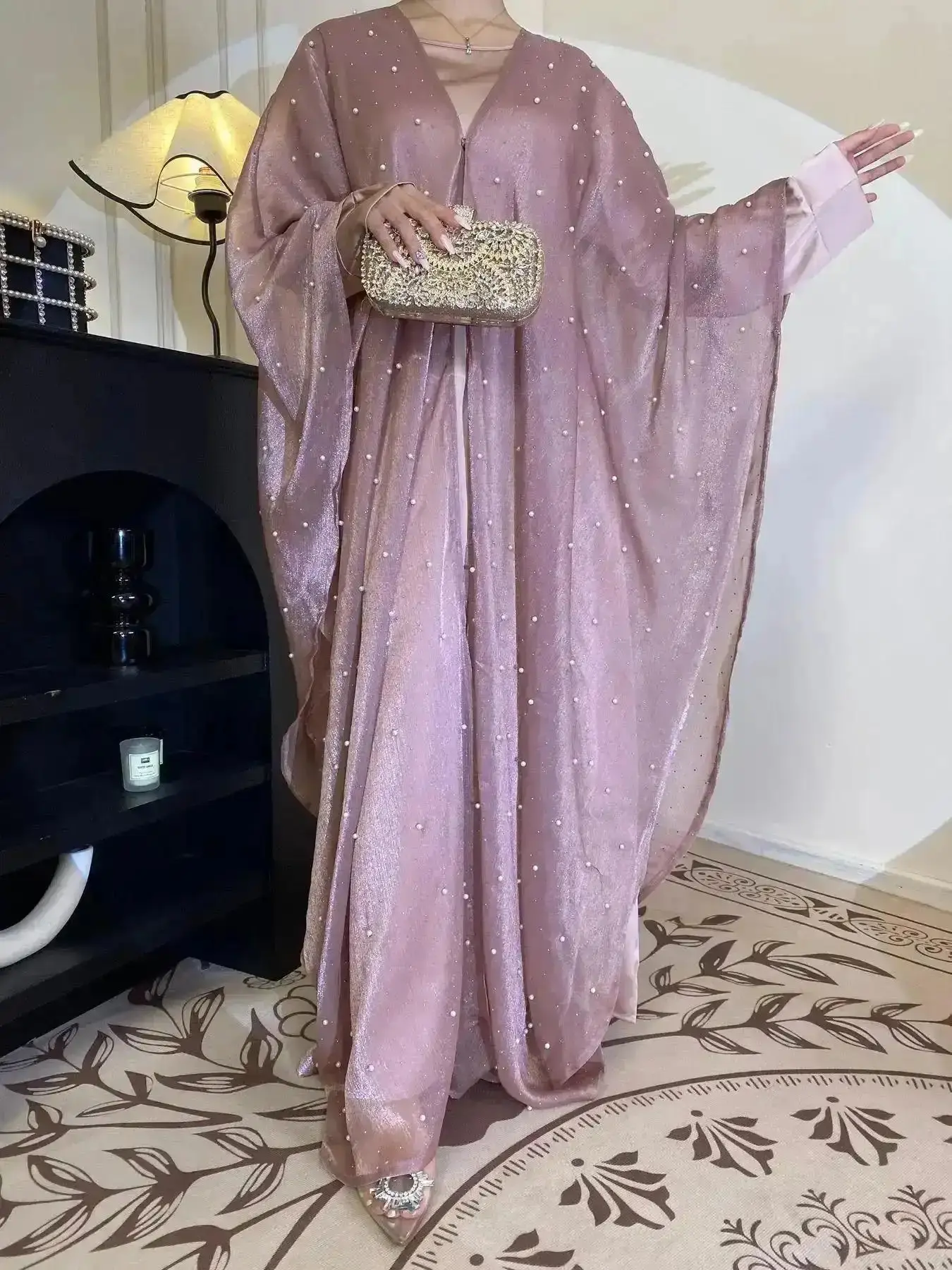 Refined Women's Abaya & Dress Set, Modest Fashion Casual Two-piece Outfits for Daily Outdoor Wear, Modesty Modern Maxi Islamic Clothing All Seasons, Abayas Eid, New In, Stylish, Business Casual, Winter Warm