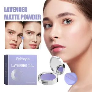 Eelhope Lavender Matte Powder — matte finish, lightweight, long-lasting, transfer-resistant, natural makeup setting powder