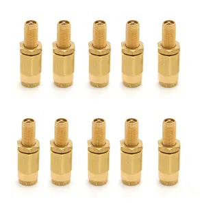 Torque 1/4 inch Air Inflation Schrader Valve with Push to Connect, DOT Approved, 10 pcs (10 x TR14IV)