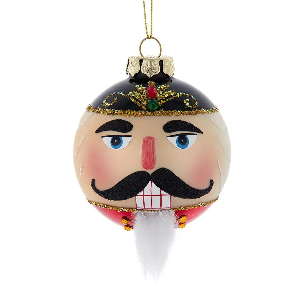 PRE-ORDER 80MM Glass Nutcracker Ball Ornament GG1069