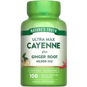 Cayenne Pepper 40,000 HU with Ginger Root