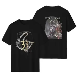 Esquie Clair Obscur Adventure 33 2026 Game Short Sleeve T-Shirt for Men and Women Hip Hopose Pullover Short Sleeve Top Men's Clothing 2026 Vintage Fashion Plus Size Top Pullover Sweater