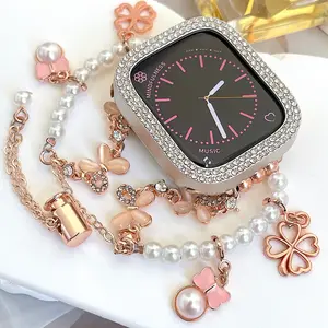 Casing Bee Clover Beauty Watch Band for Smart Watch, Bracelet Wristband Compatible with Smart Watch Series Wearable Luxury