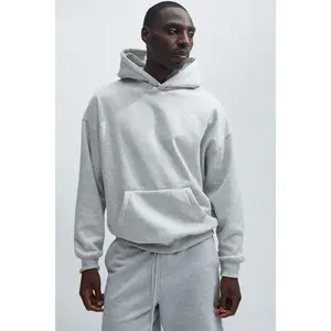 Tyson Oversized Heavyweight Hoodie - Heather Grey