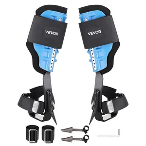 VEVOR Tree Climbing Spikes, Height-Adjustable Tree Climbing Gear with Straps & Padding Cushion, 350 lbs Load Capacity, Heavy Duty Steel Climb Spurs Arborist Equipment for Fruit Picking Hunting