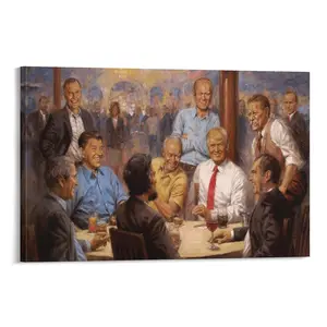 Elon Musk Donald Trump Andrew Tate Celebrity Internet Celebrity Celebrity Party Poster Decor Print