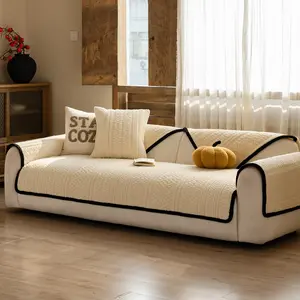 1pc Thickened Plush Non‑Slip Sofa Cover for Pets, Anti‑Scratch Machine Washable Couch Throw Cover, Dog & Cat Friendly Furniture Protector, All‑Season Soft Sofa Slipcover for Living Room, 4 Sizes Available