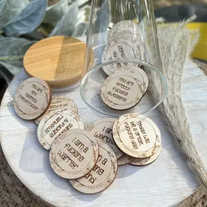 Sweary affirmation tokens with  jar
