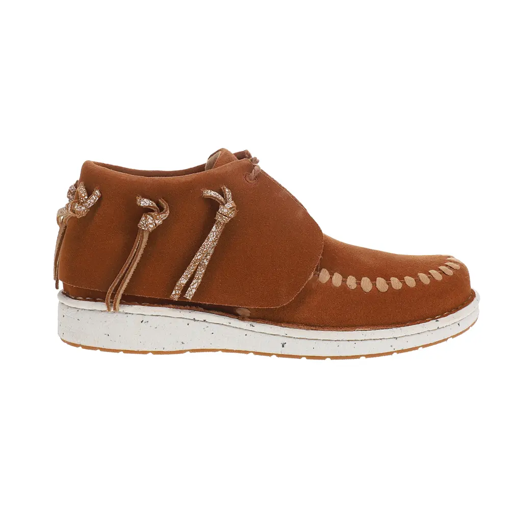 Justin Boots Womens Teepee Fringe Moc Toe Casual Boots Ankle - Brown Justin Boots Womens Teepee Fringe Moc Toe Casual Boots Ankle - Brown