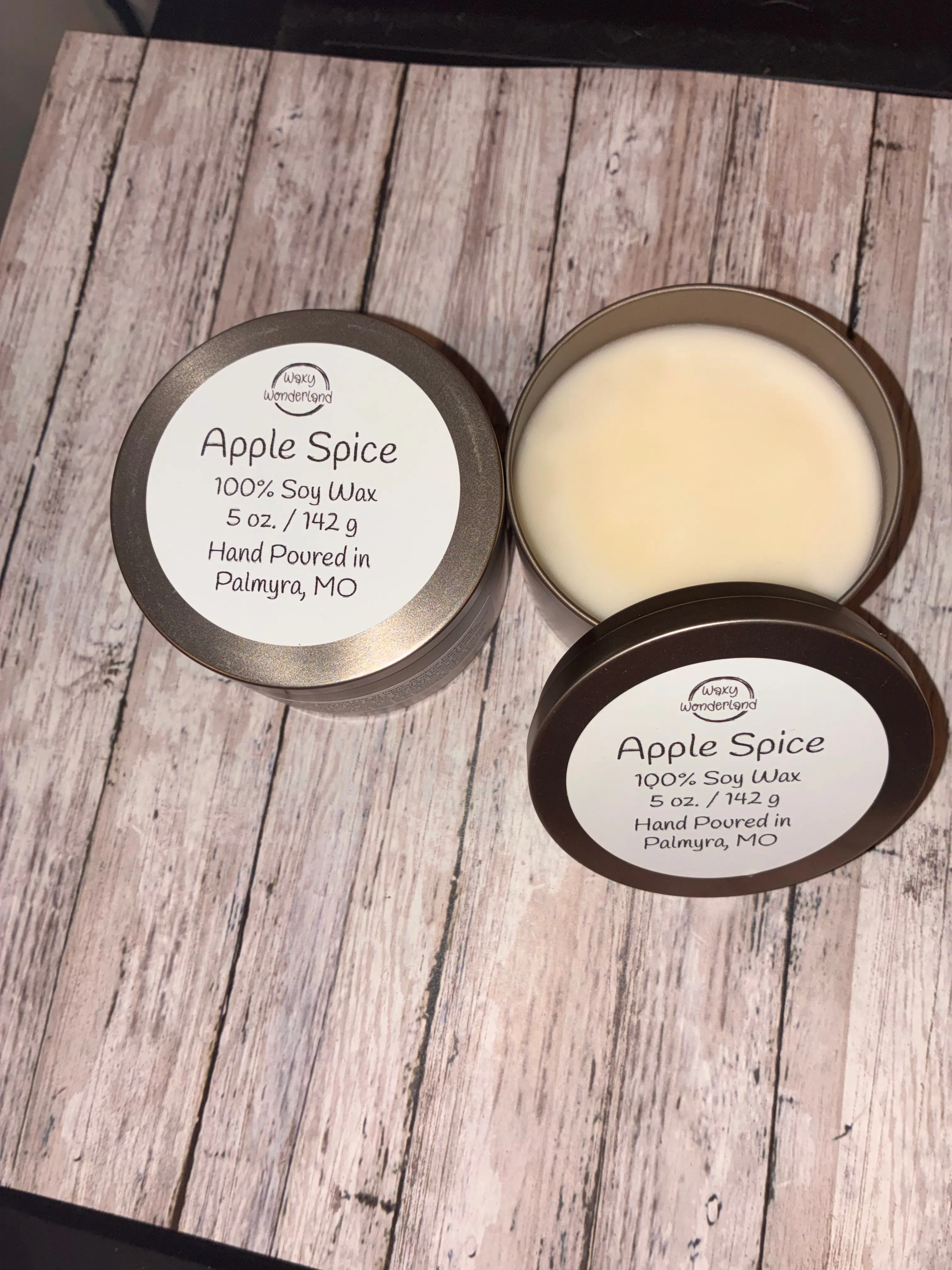 Apple Spice Wickless Candle