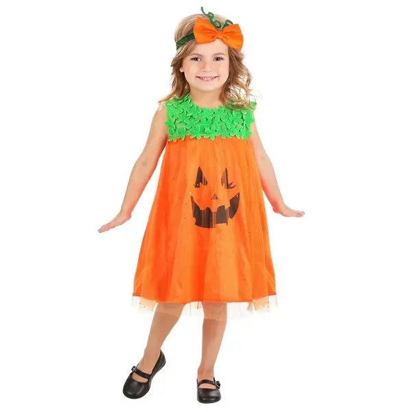 Toddler Shimmering Pumpkin Costume