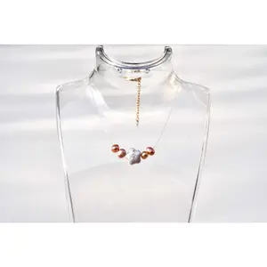 Flower Pearl Floating Necklace