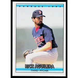 Rick Aguilera 1992 Donruss #95 Minnesota Twins