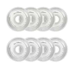 Labeda Roller Hockey Wheels - Millennium Gripper 72/80 HiLo 74A White (8-Pack)