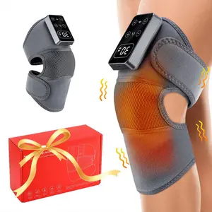Wireless Knee Massager, Electric Heating Knee, 5-level Heat & 3-level Vibration Knee Massage Tool, Knee Massager for Parents Gift