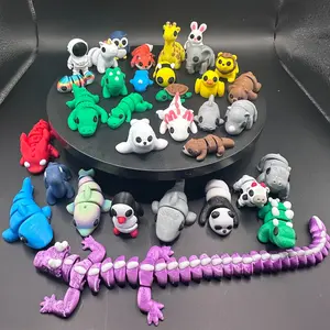 Articulating 3D Printed Figurines - Mini Mystery Animal Sets - Fun and Unique Designs - Perfect for Stress Relief