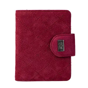 Pre-owned CHANEL Suede Small Leather Goods Compact Walle	Purple Caviar IB26030303