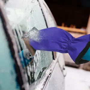 Fleece-Lined Ice Scraper Glove