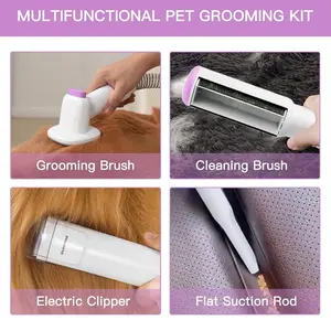 51 Dog Hair Vacuum & Grooming Kit for Easy Pet Care