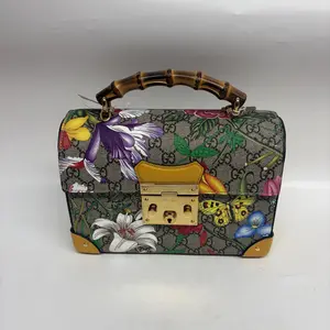 Pre-owned Canvas Crossbody Bags Gucci Flora Padlock