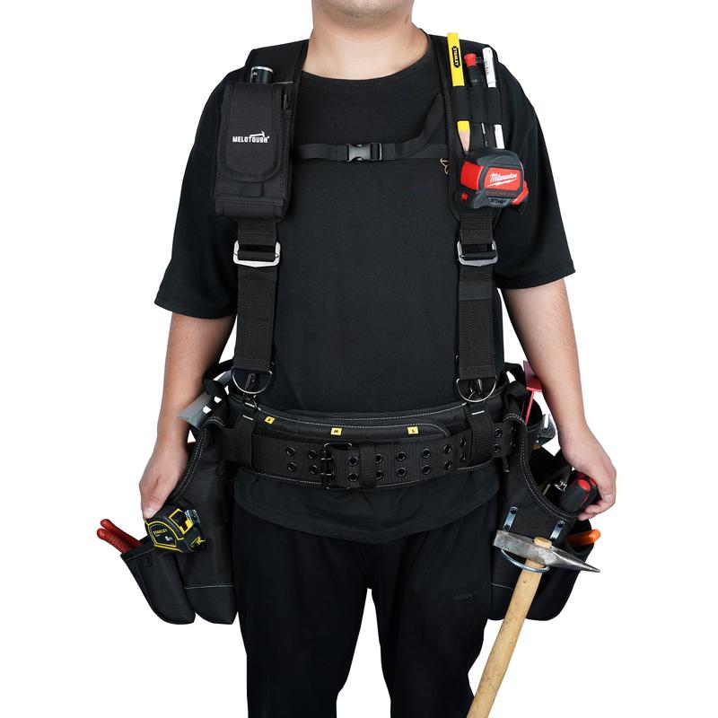 MELOTOUGH Tool Belt with Suspenders Tool Bag Supenders Framers Comb Apron Tool Belt Construction Tool Pouch Builder Heavy Duty Carpenter Suspension Rig for Electrician, Heavy Duty tool belts tool pouch Heavy Duty hammer holder suspender MELOTOUGH Tool Belt with Suspenders Tool Bag Supenders Framers Comb Apron Tool Belt Construction Tool Pouch Builder Heavy Duty Carpenter Suspension Rig for Electrician, Heavy Duty tool belts tool pouch Heavy Duty hammer holder suspender