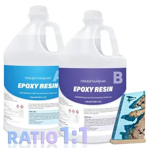 Epoxy  2 Gallon Kit -  Clear, Bubble Free,  Safe &  Curing Epoxy  for Coating, Casting, Table Top, Countertop, ,  Making, DIY, Art