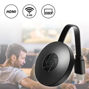 Wireless HDMI Transmitter 1080P Full HD, 2.4G WiFi Screen Mirroring Adapter, Plug and Play 30M Long Range Wireless Display Dongle, Compatible with iOS Android Windows Mac OS, Works with TV Projector Monitor for Home Theater Gaming Office Meeting