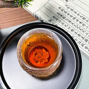 Crystal Glassware Extended Handle Teacup