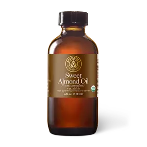 Organic Sweet Almond Oil - for Natural Moisturizing Skincare Health