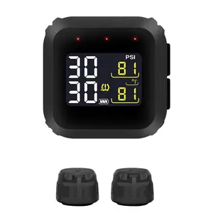 Wireless Tire Pressure Monitoring System, LCD DisplayWireless Waterproof TPMS, Motorcycle Real Time TirePressure Monitoring System
