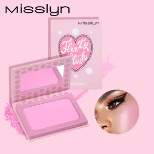 1 pcs MISSLYN-FLIRTY BIUSH POWDER BLUSH,Matte,silky,natural,glossy,lightweight,long-lasting,portable,natural,easy to blend,Party,camping,outdoors,traveling,Gifts, daily,Valentine's Day,Mother's Day,Back to School Essentials,Halloween,Christmas,Makeup
