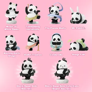 52TOYS Panda Roll Ballet Performance Series Collectible Toy Kawaii Creative Gift Room Decor Desktop Decoration Gift for Birthday Part