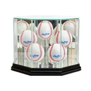 Perfect Cases  Octagon 5 Baseball Display Case- Black