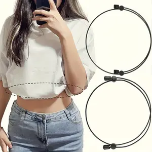 Women's Adjustable Shirt Belly Band, Elastic Navel Belt, Waist Cincher for Tops Sweaters Shirts, Seamless Design, Abdominal Control, Elastic Stretch Belts