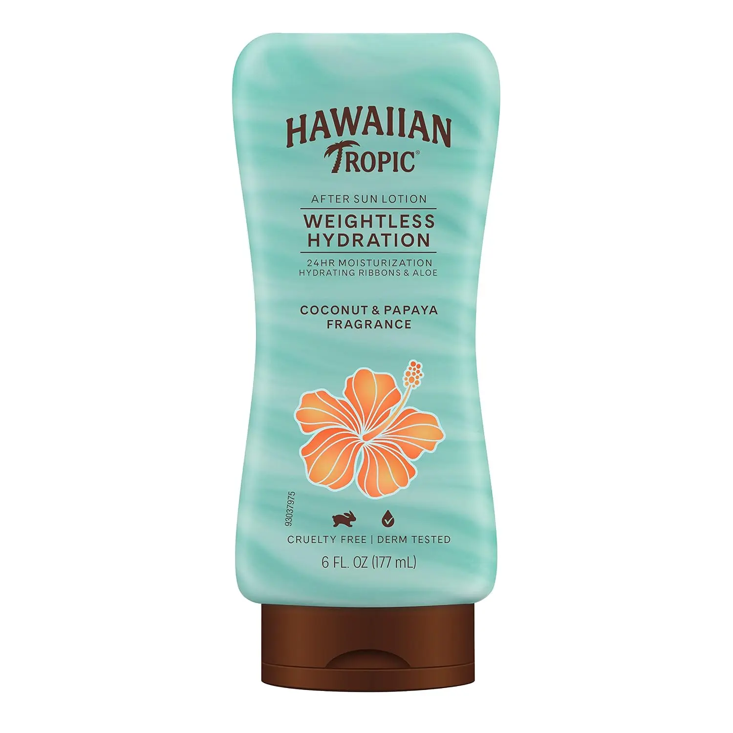 Hawaiian Tropic Weightless Hydration After Sun Lotion, 6 Fl Oz | 24 hour moisturizing after sun care, Hydrating lotion with aloe and shea butter, Coconut papaya scent, Lightweight texture